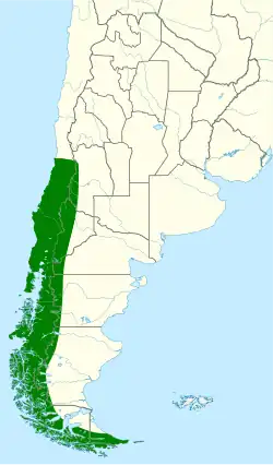 Dostribución geográfica de la cotorra cachaña