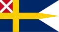 Bandera de guerra común de Suecia y Noruega (1815–1844).