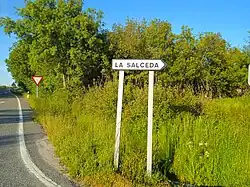 Entrada a la zona urbanizada desde la N-110