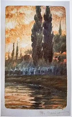 Paesaggio con alberi (1914).