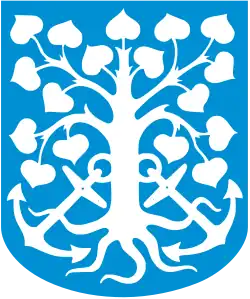 Wappen von Esbjerg, mit zwei Ankern