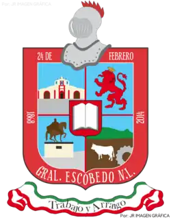 Cerro del Topo Chico en el escudo de Escobedo