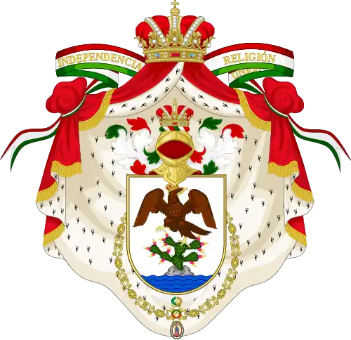 Escudo de armas del Emperador Agustín de Iturbide.