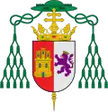 Escudo de armas del arzobispo Sancho de Castilla, hijo de Fernando III de Castilla.