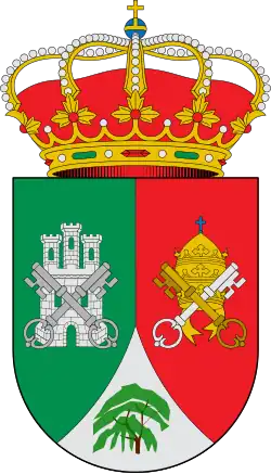 Escudo de Torre Val de San Pedro con un sauce en su parte inferior representando a La Salceda
