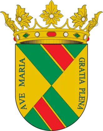Escudo de los Duques del Infantado señores de la villa de Zarza de Tajo desde el año 1733 durante 300 años