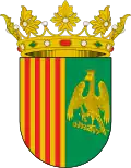 Escudo creado en el reinado de Alfonso XII, también es el escudo heráldico (utilizado entre 1874 y 1931 y entre 1939 y 1982)