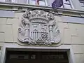 Escudo de la II República en el CEIP Cidade Vella de La Coruña.