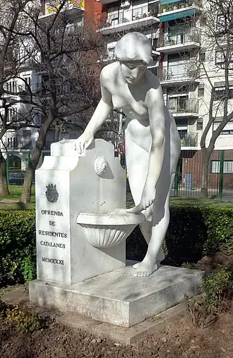 Fuente de la doncella (1931), Parque Rivadavia, Buenos Aires.