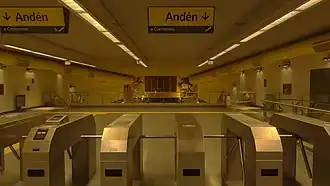 Acceso norte a andenes