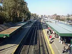 Las vías rumbo a Retiro