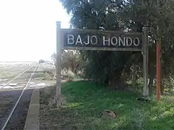 Cartel nomenclador vista al oeste.