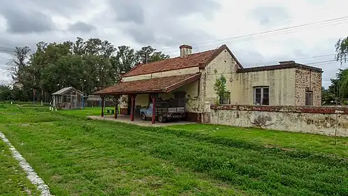 Vista de la estación Ballesteros del Ferrocarril Mitre