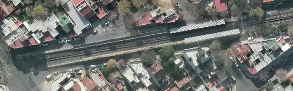 La estación hoy. Vista aérea del año 2013