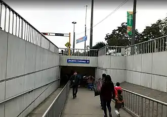 Rampa suroeste a la Estación Central