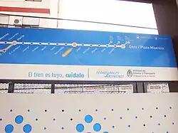 Señalética de la estación