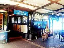 Acceso al túnel desde el andén 4