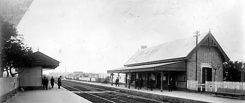 La estación durante sus primeros años