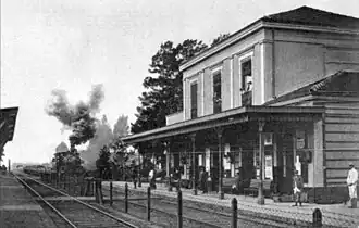 Edificio principal en 1874