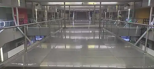 Pasillo de traslados.