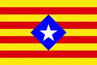 Estelada histórica romboidal.