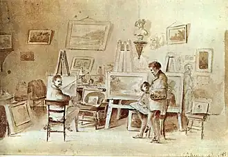 Camille Pissarro: estudio del artista en Saint Thomas (Antillas Danesas), 1851. Colección del BCV, Caracas