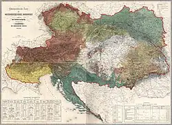 Mapa etnografico del imperio de 1855.
