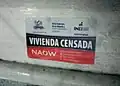 Etiqueta del Censo 2017 con publicidad de NAOW Group Perú.
