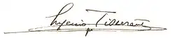 Firma de Eugène Tisserant