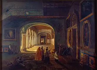 Antesacristía del convento de San Francisco, 1855, MUNAL, Ciudad de México