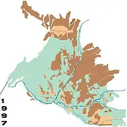 Expansión urbana de Arequipa en 1997