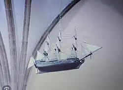 Barco corsario del siglo XVIII similar al "Nuestra Señora de Aránzazu" de Icaza.