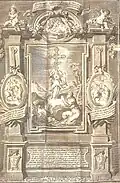 Frontispicio de San Miguel de Excelsis de Tomás de Burgui (1774)
