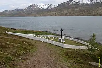 Cementerio francés en Fáskrúðsfjörður