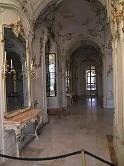 Los interiores del Eszterháza (1720-1766) en Fertőd, de estilo rococó