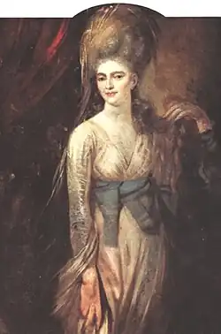 Retrato de una mujer joven, posiblemente Anna Landoldt, en el reverso de La pesadilla.