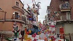 Falla Pintor Andreu 2025 de día.