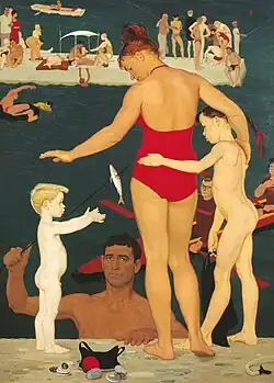 Familia en el mar, 1964