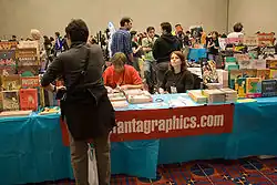 El stand de Fantagraphics en la Stumpton Comics Fest 2006.