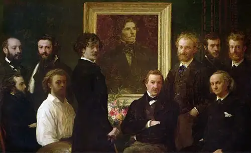 Homenaje a Delacroix, de Henri Fantin-Latour, 1864.