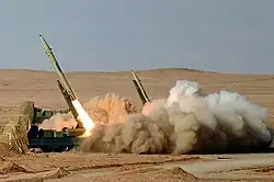 El Fateh-110 es un misil balístico guiado de combustible sólido