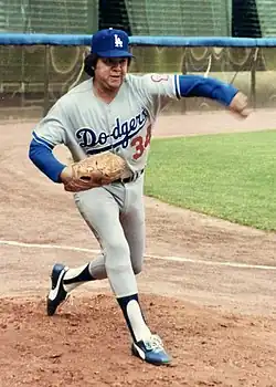 Fernando Valenzuela, uno de los mayores exponentes del beisbol, siendo Premio Cy Young de 1981 en la Liga Nacional.