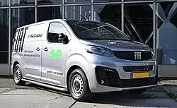 Fiat E-Scudo en exhibición en Fully Charged en 2022