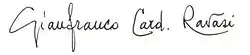 Firma de Gianfranco Ravasi