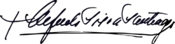 Firma de Alfredo Silva Santiago