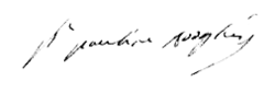 Firma de Paulina Bonaparte