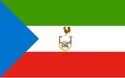 Bandera de Guinea Ecuatorial (1973-1979).