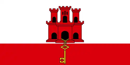 Bandera de Gibraltar