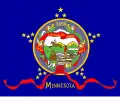 Reverso de la antigua bandera de Minnesota, usada desde 1893