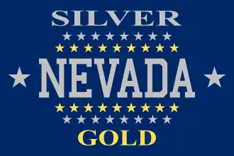 Bandera estatal de Nevada desde 1905 hasta 1915